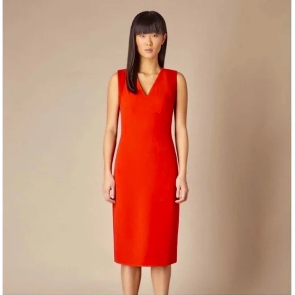 Judith Charles Red Avelino Sheath Dress Size 6 NWOT